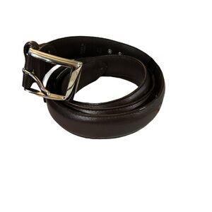 Ralph Lauren Men’s Black Leather New Size 42 Belt NWOT